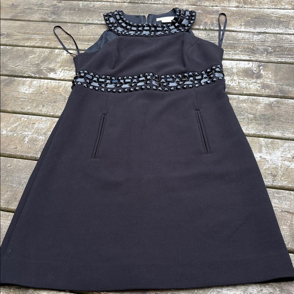 Michael Michael Kors Black Dress with Gem Accents size 8